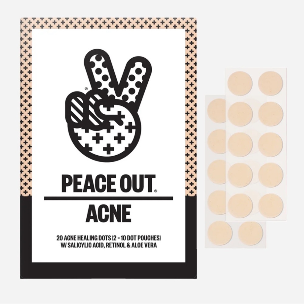 Peace Out Acne Healing Dots 20 pack x two boxes with third box as free gift